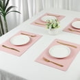 thumbnail image 6 of REGALWOVEN Placemats Set of 6 Woven Placemats for Dining Table Decor Indoor Outdoor Washable Kitchen Table Mat Wipe Clean Pink 17*12in, 6 of 6