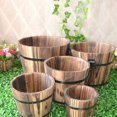 thumbnail image 4 of JUNWELL4 PCS Biodegradable Flower Pots Large Plant Vase for Garden High Standing Planter, 4 of 6
