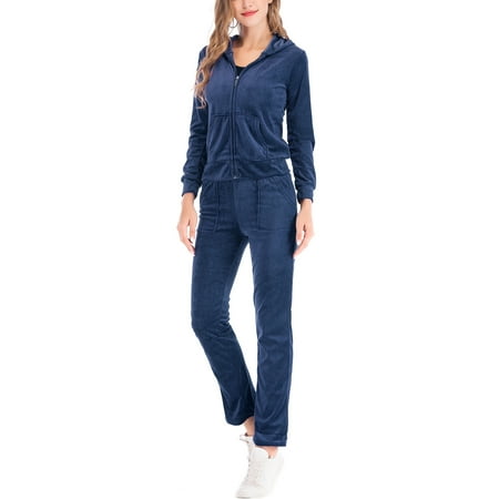 Juicy Velour Suit - Women's Velour Tracksuit Yoga Jogger Pant and Sport Bomber Jackets Velour Sweat Suits Sets
