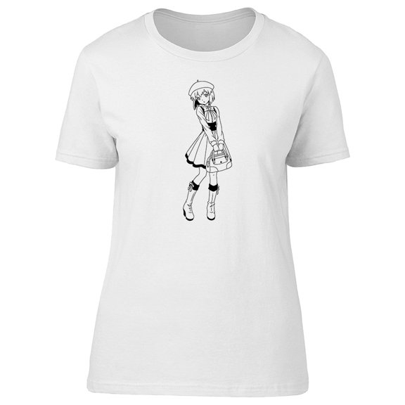Adorable Fashion Japanese Girl Tee Women's -Image by Shutterstock