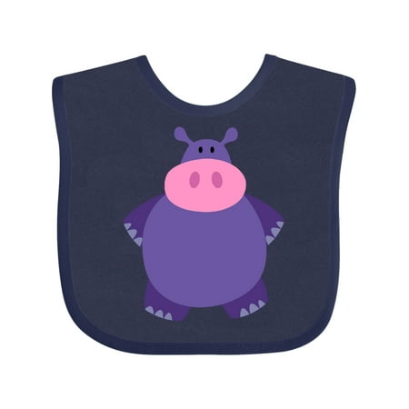 

Inktastic Cute Hippo Hippopotamus Gift Baby Boy or Baby Girl Bib