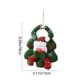 thumbnail image 3 of Anhility 3D Snowman Plush Christmas Tree Ornaments Xmas Decorative Hanging Ornaments Santa Reindeer Snowman Bear for Holiday Party Decor Kids Gifts Indoor Outdoor, 6.29×5.11in, 3 of 6