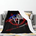 thumbnail image 2 of Manta de terciopelo ultra suave con diseño de banda Slayer, manta ligera para cama, regalo para cumpleaños, Navidad, Halloween, etc., 40 x 50 pulgadas, 2 of 8