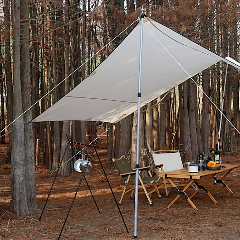 Set of 2 Aluminum Adjustable Camping Tarp Poles TeqHome 36.6-90.6in  Telescoping Lightweight Tent Poles for Shelter Hammock Rain Fly Awning  Canopy - Walmart.com