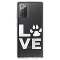 thumbnail image 1 of DistinctInk Clear Shockproof Hybrid Case for Galaxy Note 20 ULTRA (6.9" Screen) - TPU Bumper Acrylic Back Tempered Glass Screen Protector - Love - Dog Paw, 1 of 3