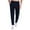 Dark Blue, variant on Sweatpants for Men Solid Color Drawstring Running Fitness Ice Feeling Hundred Models Ice Silk Long Trousers Activewear,Black,L