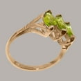 thumbnail image 3 of LBG British Made 9k Rose Gold Natural Peridot Womens Statement Ring - 33 size options - Size 10.5, 3 of 5