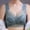 Blue, variant on 1pcs Women Lace Plus Size Bra Basic Anti Sagging Thin Vest With Padded Female Brassier Lady Ice Silk Seamless Comfort breath Bra