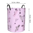 thumbnail image 4 of DouZhe Waterproof Collapsible Large Laundry Baskets, Bohemian Color Plant Prints Circular Hamper with Handles, 4 of 7