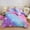 Blue Purple, variant on NTBED 6 Pieces Gradient Wavy Line Comforter Set, Colorful Glitter Rainbow Star Pattern Bedding Set for Boys Girls Teens, Twin Pink Green