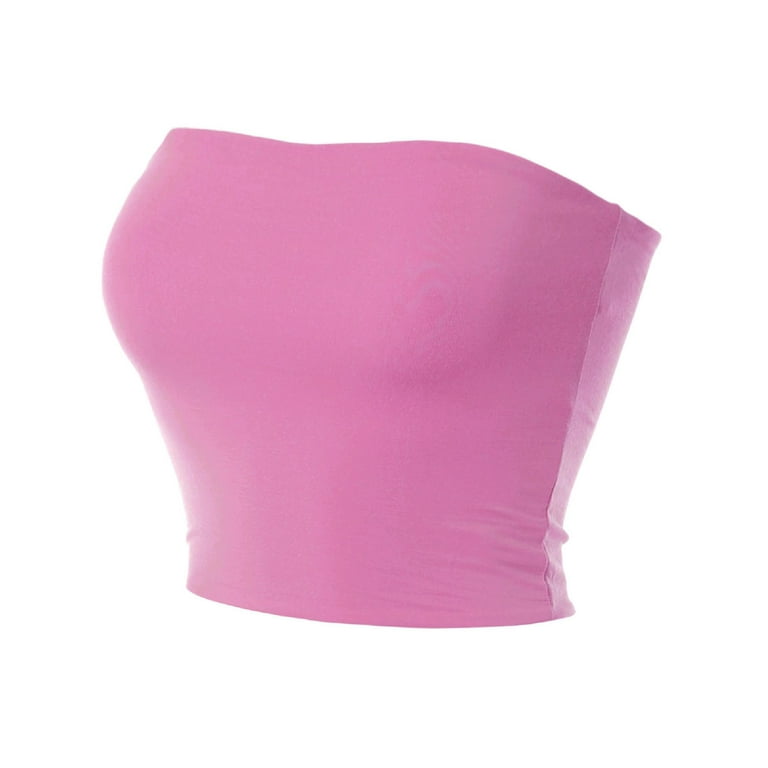 MixMatchy Women's Soft Rayon Jersey Tube Top - Walmart.com