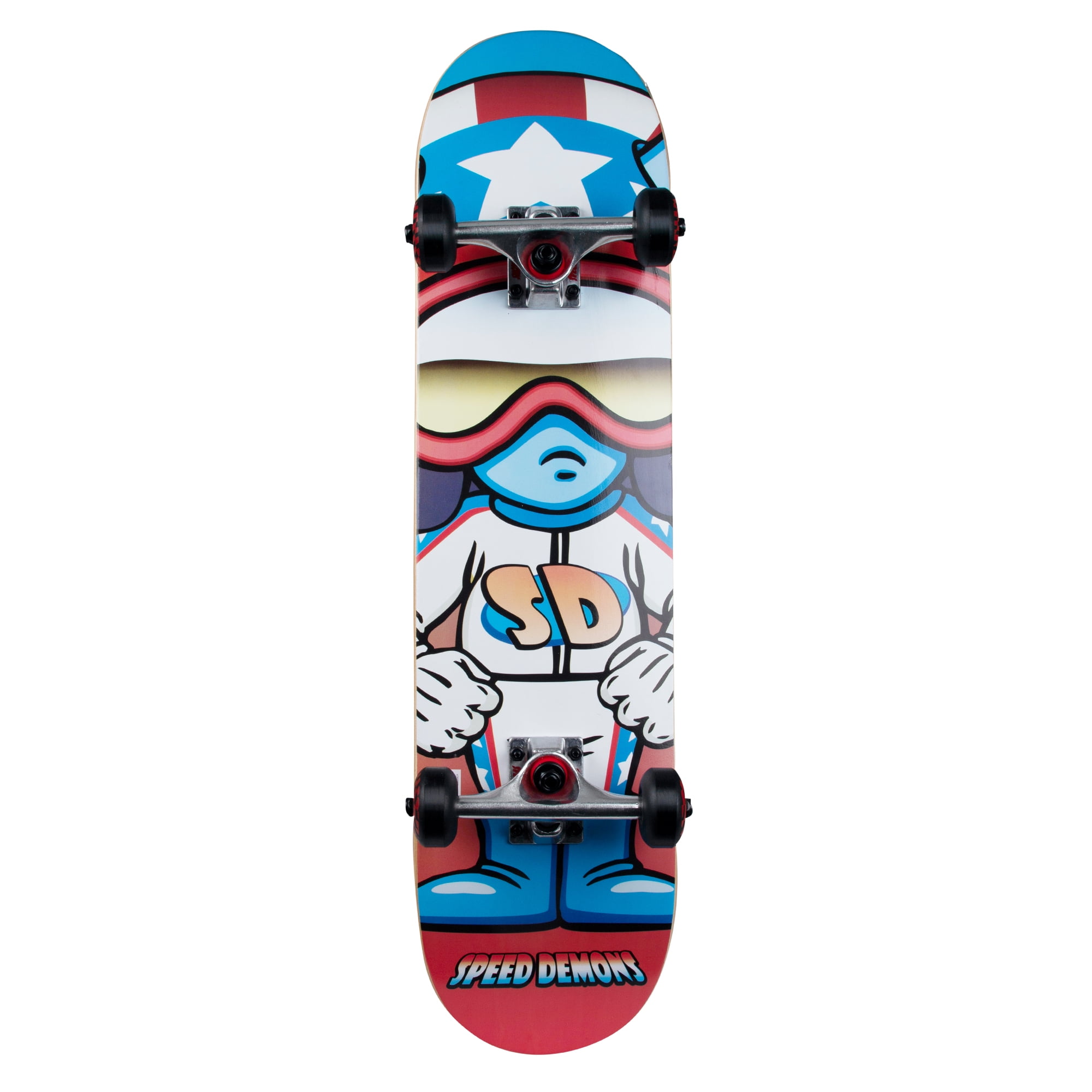 Speed Demons Pro Skateboard - Maple Double Kicktail Deck - Walmart.com