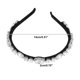 thumbnail image 4 of Bling Rhinestone Diadema Diadema de franela con diamantes de imitación blancos para mujer 5.51 x0.79, 4 of 7