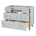 thumbnail image 4 of Ariel Monroe 42 Inch Single Sink Base Cabinet In Grey, 4 of 7