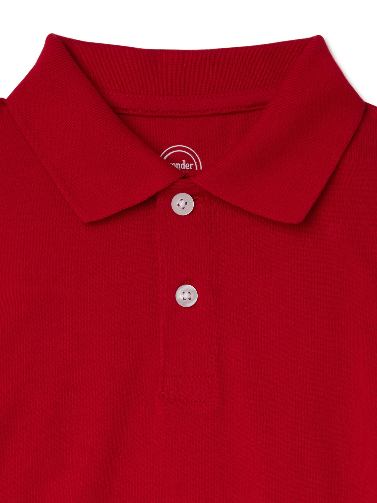 Wonder Nation Boys Kid Tough Jersey Polo, Sizes 4-18