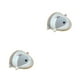 thumbnail image 3 of Bewildely Muñeco de peluche con forma de ratón, y Adorable relleno decorativo de dibujos animados para el hogar, muñecas para Club, cojín de gris claro 2Conjunto, 3 of 6
