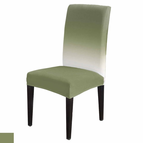 Chair Cover Sage Green Gradient Set Kitchen Stretch Spandex Seat Slipcover Home Decor Dining Room S