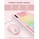 thumbnail image 5 of Combo de teclado y ratón inalámbricos SABLUTE KL3 PRO Rosa, 5 of 9