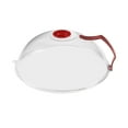 thumbnail image 2 of Fresh Keeping Cover Microwave Heating Cover High Temperature Resistance Anti Splatter 10.23" Microwave Plate Cover for grill Red PC, 2 of 8