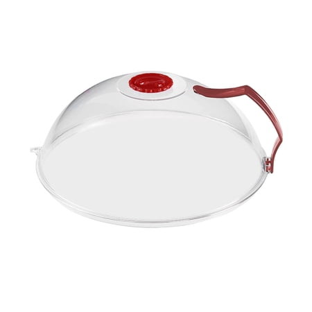 10.23" Fresh Keeping Cover with Handle Microwave Plate Cover Microwave Heating Cover for Home Barbecue Restaurant Plates Bowls