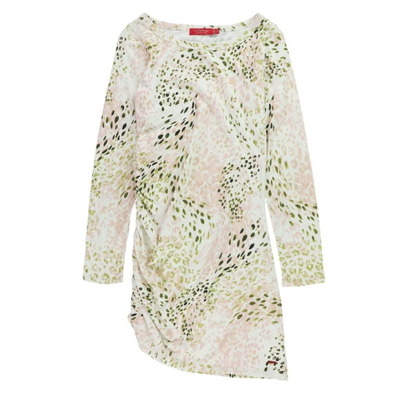 n:philanthropy Womens Abstract Bodycon Dress, Off White, Small