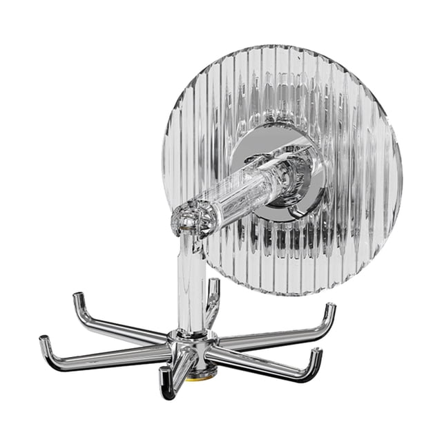 2 ganchos giratorios de 360 degree para utensilios de cocina, multiusos, ligeros para el hogar. Plata