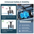thumbnail image 6 of MOONCOOL Folding Electric Tricycle for Adults, 20" x 4" Fat Tire Electric Trike, 48V Peak 1092W  Electric Bicycle, 3 Wheels 7 Speed Ebike w/ 14.5Ah Removable Battery& Speed Differential Mechanism, 6 of 13