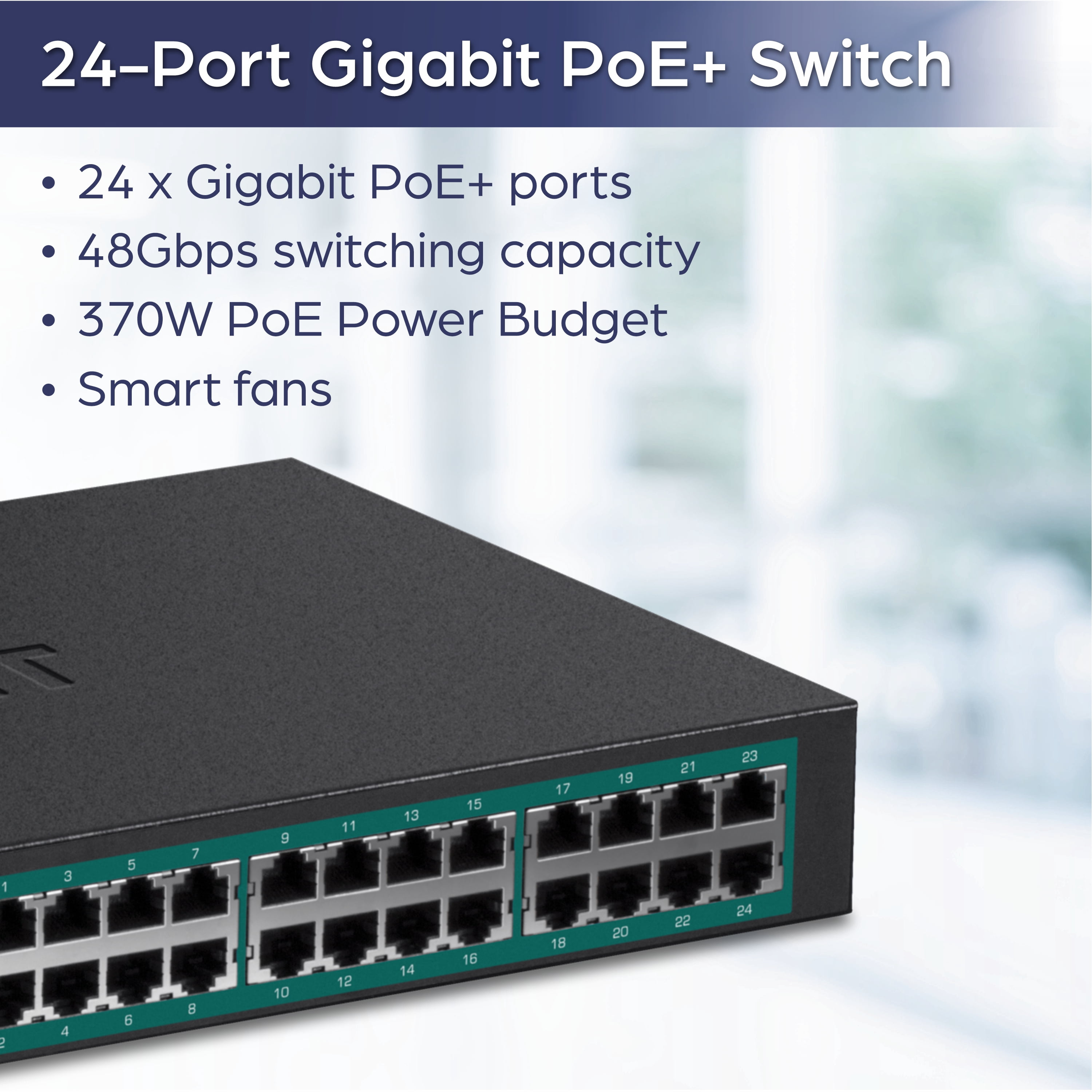 TRENDnet TPE-TG240g  24-Port Gigabit PoE+ Switch