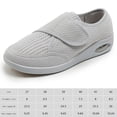 thumbnail image 2 of Zapatos para diabéticos ancho ajustable zapatos para hinchazón de pies para personas mayores alivio del dolor en el pie, 2 of 9