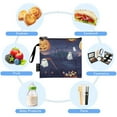 thumbnail image 5 of 3 Size Reusable Food Storage Bags Set Airtight Zipper Closure Lunch Snacks Travel Organizer Halloween Theme Colorful, 5 of 8