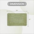 thumbnail image 5 of Better Trends 21" x 34" Bathroom Rug – 100% Cotton, Extra Soft Tufted Reversible Bath Mat, Water-Absorbent, Machine Washable (Sage) Lilly Crochet Collection, 5 of 7