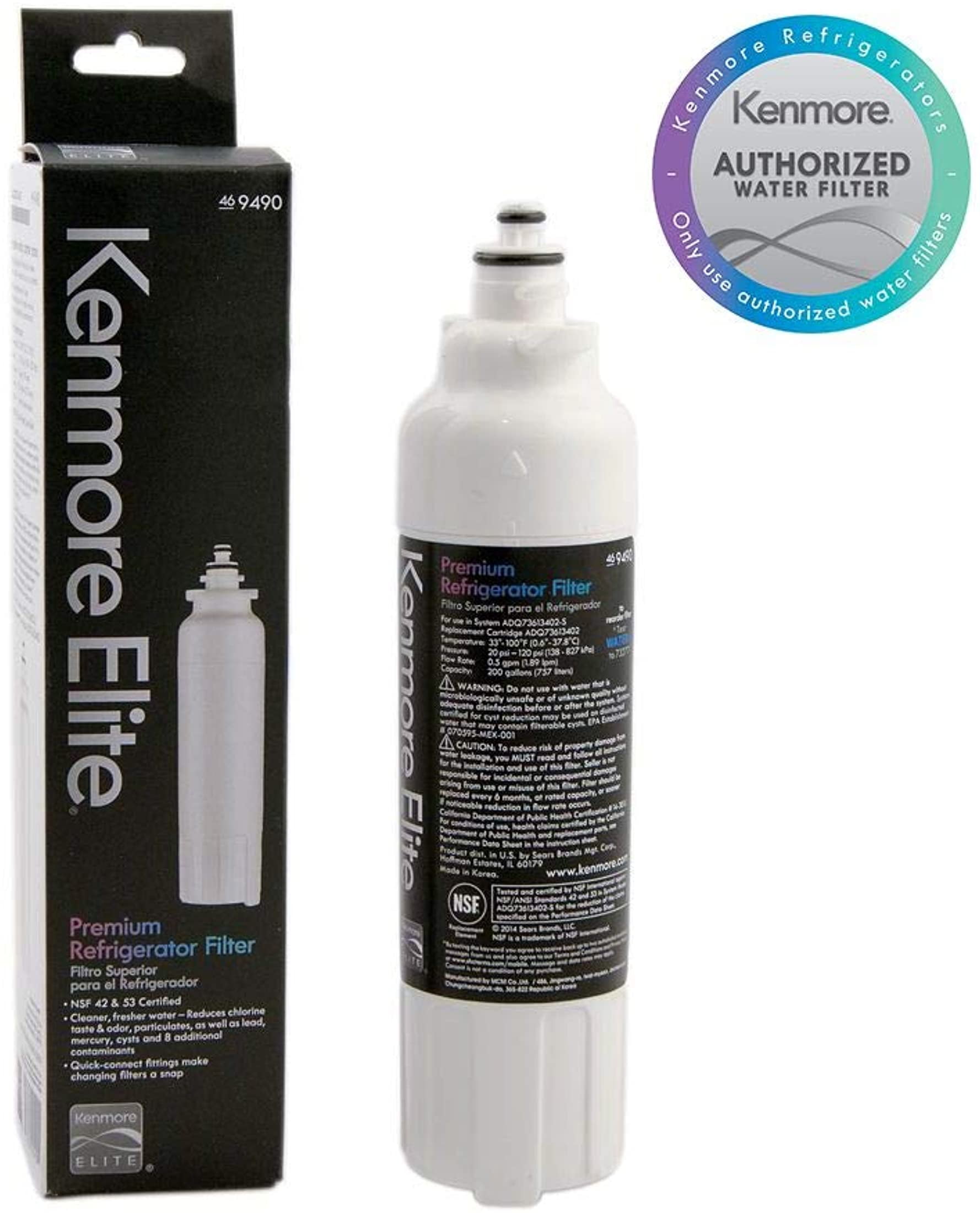 Kenmore 9490 Original Elite Refrigerator Water Filter ADQ73613402
