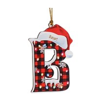 Personalized Letters Name Ornaments for Christmas Tree 2025, Family Christmas Ornaments Custom Christmas Ornament with Initials Xmas Hanging Gifts for Family Friends