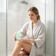 thumbnail image 4 of 1 Pc Silicone Body Scrubber Gentle Exfoliating Brush on Sensitive Skin Soft Shower Scrubber for Body, Hygienic Silicone Loofah Bathroom Essentials Brush for Women, Men, 3.93 Inch, Green, 4 of 6