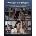 thumbnail image 5 of Anker soundcore Liberty 5 Pro, ANKER Thus™ AI Chip, Whisper-Clear Calls, Noise Cancelling Earbuds, Wireless Earbuds, ANC On 6.5H / 28H Playtime, 5 Mins Charge = 4 Hrs Playtime, Wireless Charging, 5 of 9