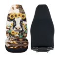 thumbnail image 4 of Uorisanigo Car Seat Covers, High Back Auto Front Seat Covers,Washable Interior Accessories Southwest Aztec Cow Bucket Seats Cover, Universal Fit for Most Cars, SUVs,Trucks, 2 Pack, 4 of 7