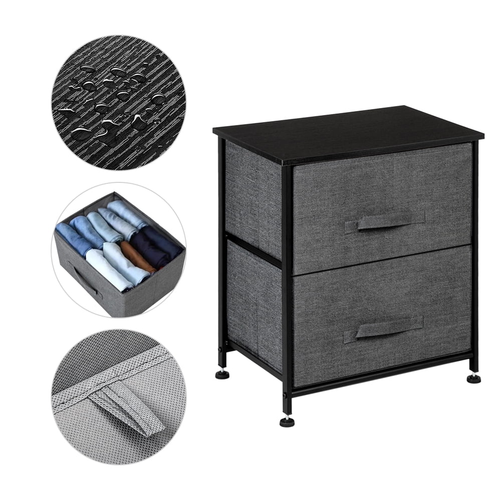 Lowestbest 2 Drawers Night Stand, Double Layer End Table Storage Tower For Bedroom, Hallway, Entryway Lowestbest 2 Drawers Night Stand, Double Layer End Table Storage Tower For Bedroom, Hallway, Entryway