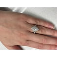 thumbnail image 4 of 1 Carat Marquise Diamond Halo Engagement Ring in 14k White Gold (G-H, SI2-I1, cttw) Size 7, 4 of 6