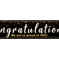 thumbnail image 4 of Elegant Gold Graduation Congratulations Banner Black Gold Confetti Academic Party Decoration for Graduation Ceremony University Celebration, 4 of 8