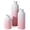 Gradient Pink, variant on Multicolor Small Ceramic Vase Set of 3 Boho Modern Tabletop Decor