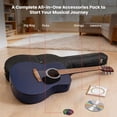 thumbnail image 2 of Fender FA Series Dreadnought Acoustic Guitar - Saphire Blue w/ Gig Bag, 2 of 9