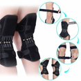 thumbnail image 4 of Knee Booster Brace Joint Support Spring Stabilizer Pad Climbing Mountains Stairs Power Lift Knee Brace Weak Old Legs Sports (A pair of Black), 4 of 7