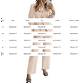 thumbnail image 3 of Xingpeng Women's Wide Leg Pants Suit Set 2026 Fall Business Casual Blazer and Trousers with Pockets Two Piece Brown S, 3 of 9