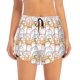 thumbnail image 2 of Balery Cute Cartoon Penguin Pantalones cortos deportivos para mujer con forro y dos bolsillos, elásticos, para entrenamiento, gimnasio, yoga-Medium, 2 of 7
