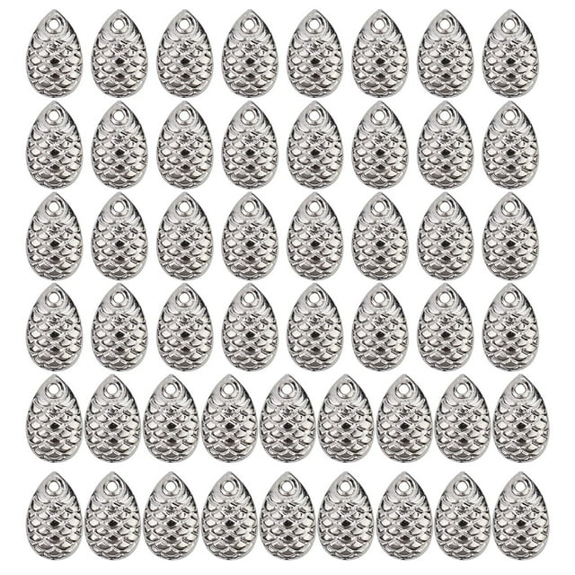50Pcs/Pack Fishing Spinner Rings Blades Flattie Attractor Lure Spoon Accessories A2