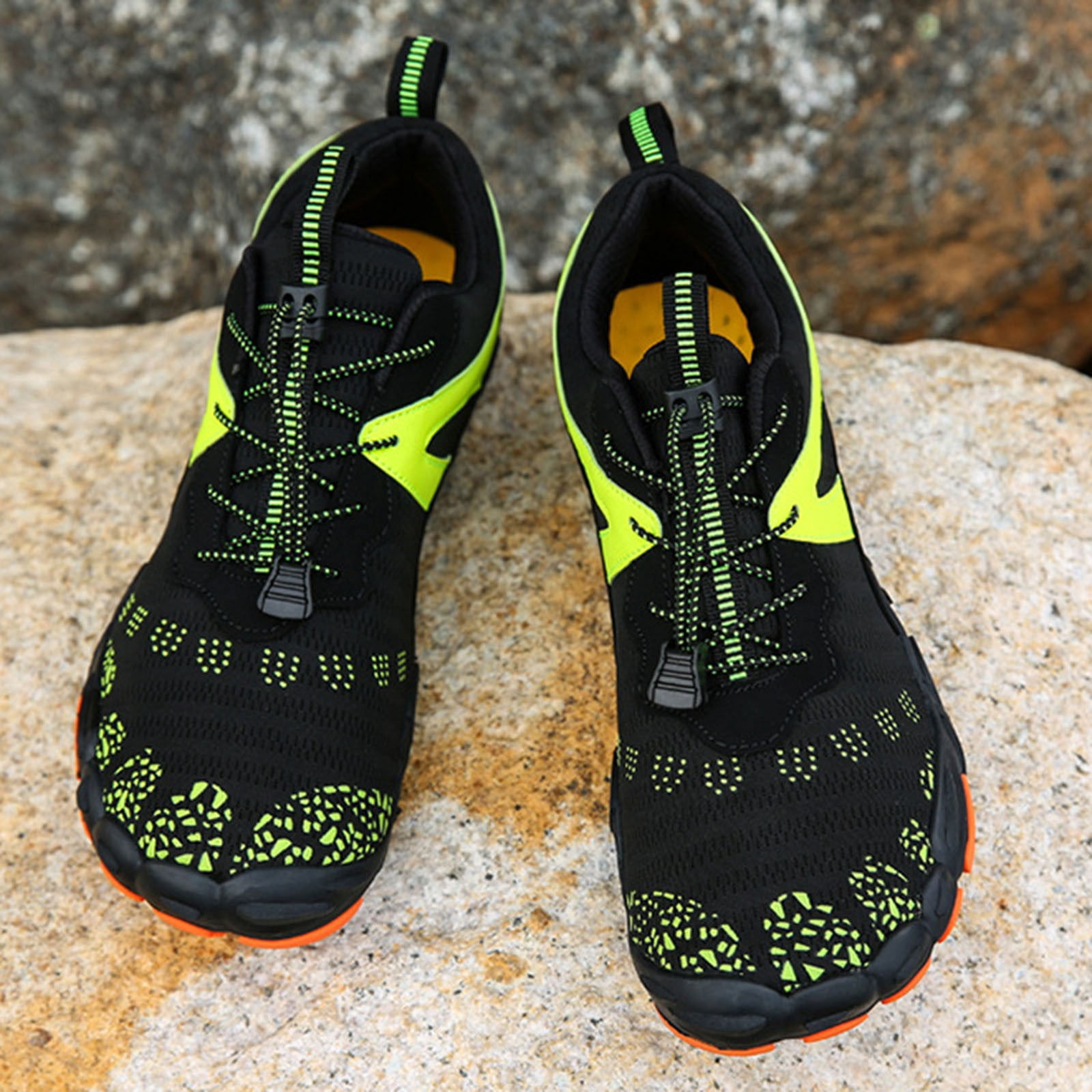 Womens Lightweight Breathable Quick Dry Water Hiking Shoes Non Slip Barefoot Trail Outdoor Athletic Sneakers Green,Size 8.5