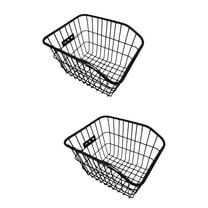 2 Sets Bikes Rear Basket Smooth Surface Child Miss