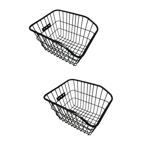 2 Sets Bikes Rear Basket Smooth Surface Child Miss