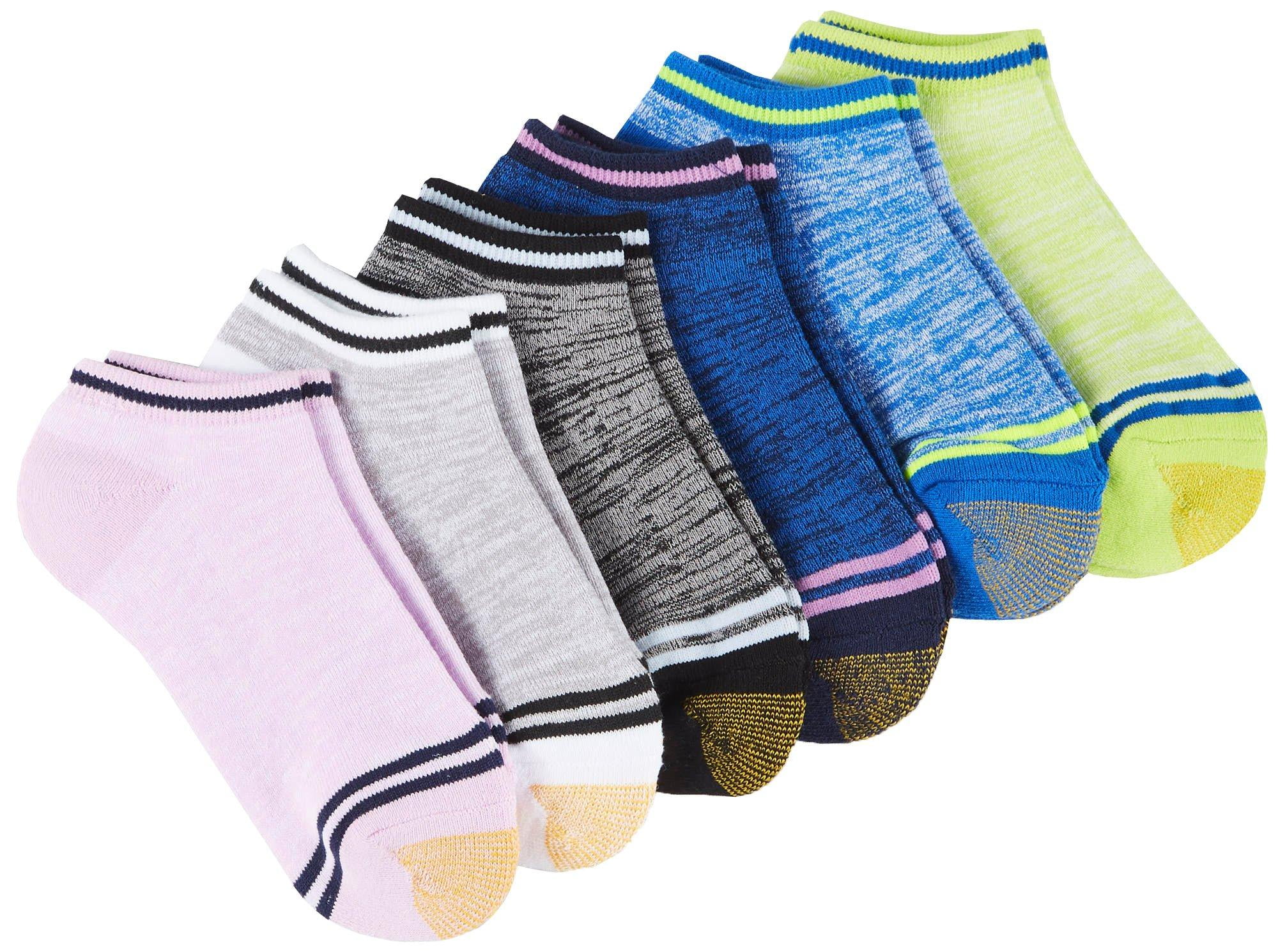 GOLDTOE Gold Toe Womens 6pk. Marled Stripe Cushion Liner Socks