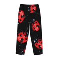 thumbnail image 3 of Lsque Beautiful Red Ladybug Print Women's Pajama Pants, Lounge Pant - Comfortable Home Wear,Elastic Waistband, Stylish Design-Small, 3 of 9